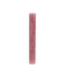 Artículo Velas cónicas unicolor rosa viejo 34mm x 240mm 4 piezas