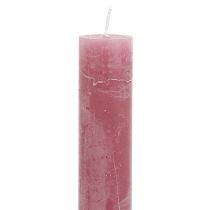 Artículo Velas cónicas unicolor rosa viejo 34mm x 240mm 4 piezas