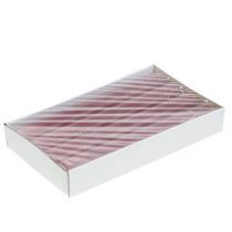 Artículo Velas cónicas unicolor rosa viejo 34mm x 240mm 4 piezas