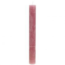 Velas solido rosa viejo 34mm x 300mm 4uds