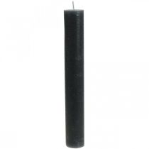 Artículo Velas cónicas velas antracita lisas 34×240mm 4 piezas