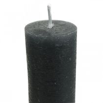Artículo Velas cónicas velas antracita lisas 34×240mm 4 piezas