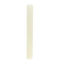 Artículo Velas cónicas color liso crema 34mm x 300mm 4uds