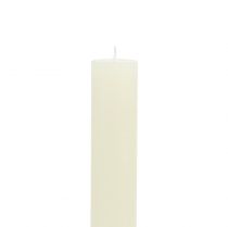 Artículo Velas cónicas color liso crema 34mm x 300mm 4uds