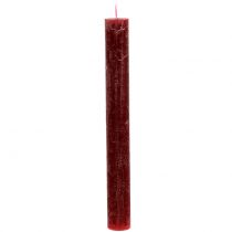 Velas color sólido rojo oscuro 34mm x 300mm 4pcs