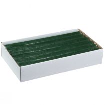 Artículo Velas cónicas de color sólido, verde oscuro, 22×240 mm, 12 unidades