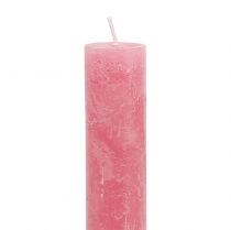 Artículo Velas de color rosa 34mm x 300mm 4uds