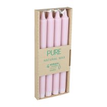 Artículo PURE Velas cónicas Velas Wenzel rosa antiguo Rosa 250/23 mm 4 piezas