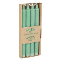 Artículo Velas cónicas PURE Velas Wenzel verde esmeralda 250/23 mm 4 piezas