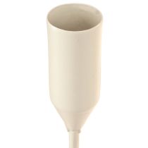 Artículo Portavelas cónico para 6 velas, portavelas gris Ø20cm H31cm