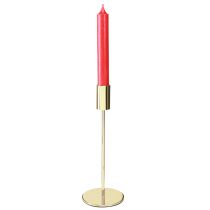 Artículo Candelabro moderno de metal dorado de 21,5 cm, 4 piezas