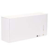 Artículo Portavelas cilíndrico de cristal moderno de 45 cm