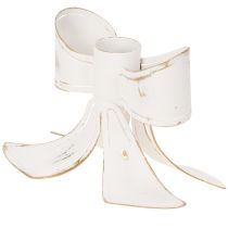 Artículo Portavelas vintage con forma de lazo, 12 cm.