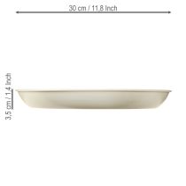 Artículo Portavelas cónico para 4 velas, cuenco para velas, metal gris, Ø30cm