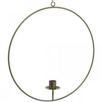 Anillo decorativo para colgar Portavelas Loop Marrón Ø30cm