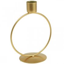 Candelabro candelabro dorado anilla metal Ø10.5cm