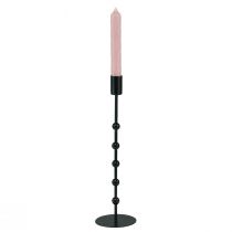 Artículo Portavelas Stick candelabro de metal negro Al. 30 cm