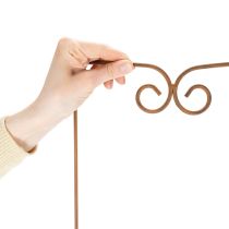 Artículo Enrejado, ayuda para trepar, elemento decorativo curvo para macizos de flores y macetas, 75 cm