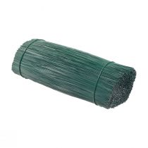 Artículo Alambre enchufable verde alambre artesanal alambre de floristería Ø0,4mm 13cm 1kg
