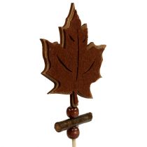 Artículo Pin hoja de arce clasificada decoración de otoño 8cm L35cm 12pcs