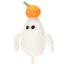 Artículo Figuras de fantasmas en palitos de madera, decoración de Halloween, 54 cm, 8 piezas