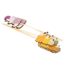 Artículo Estacas decorativas para jardín - Familia de erizos coloridos - 34 cm, 12 piezas