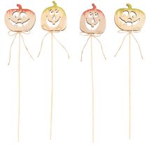 Artículo Calabaza decorativa con cara para Halloween, 31 cm, 12 unidades