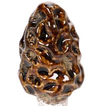 Artículo Estaca decorativa artificial con forma de seta morilla para macetas y mesa, 13 cm, 2 unidades.