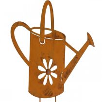 Tapón de flores regadera, tapón de jardín de metal, decoración de óxido L39cm