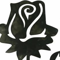 Artículo Tapón de metal rosa gris plateado, metal blanqueado 20 cm × 11,5 cm 8 piezas