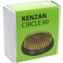 Artículo Erizo enchufable Kenzan erizo flor redondo latón plateado Ø60mm