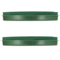 Artículo Corona de espuma floral con cuenco de espuma floral húmeda Ø29cm 2 uds