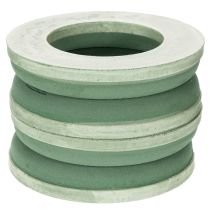 Artículo Anillo de espuma floral verde Ø25cm 4 piezas arreglo de corona