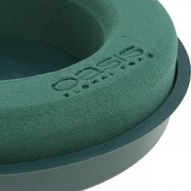 Artículo Aro de espuma floral con base para arreglo verde Ø24cm 2uds