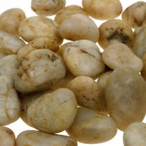 Guijarros de río crema natural 2-4cm 1kg
