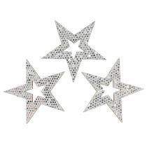 Artículo Deco star silver para esparcir 4cm 48pcs