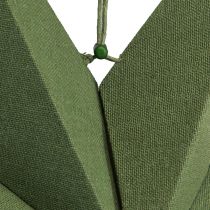 Artículo Decoración estrella flor de pascua papel yute verde 60x15cm