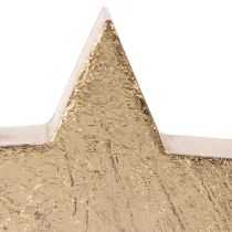 Artículo Soporte decorativo de estrella navideña para mesa o estante, 10 cm, 3 unidades