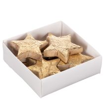 Artículo Estrellas decorativas brillantes para decoración de mesa, 5 cm, 9 unidades