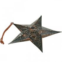 Artículo Percha de Navidad Star Metal Star Black H19cm