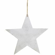 Artículo Estrella de decoración navideña para colgar 30cm 3pcs