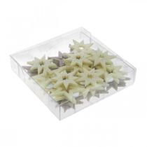 Artículo Estrellas decorativas para manualidades gomaespuma amarilla, marrón 4cm 36 piezas