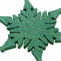 Artículo Estrella para esparcir Verde, Blanco Surtido 4cm 72pzs