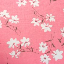 Artículo Tela decorativa flores rosa 30cm x 3m