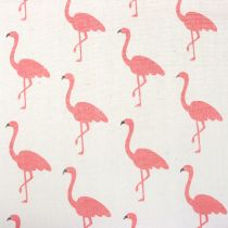Artículo Tela decorativa Flamingo Blanco-Rosa 30cm x 3m