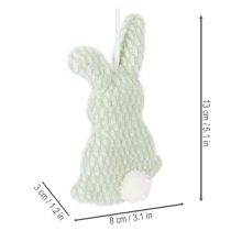 Artículo Conejito de Pascua para colgar, una linda decoración primaveral para interiores, 13 cm, 3 piezas