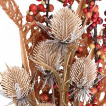 Plantas artificiales decoración de otoño cardos bayas helechos 65cm manojo
