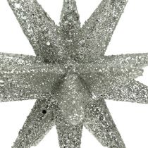 Artículo Estrellas con mica champagne 11,5cm 4uds