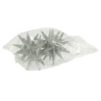 Artículo Estrellas con mica champagne 11,5cm 4uds