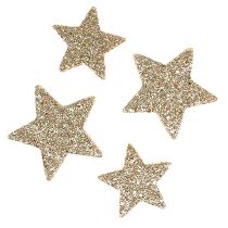 Estrellas dispersas mica dorada clara 4-5cm 40p